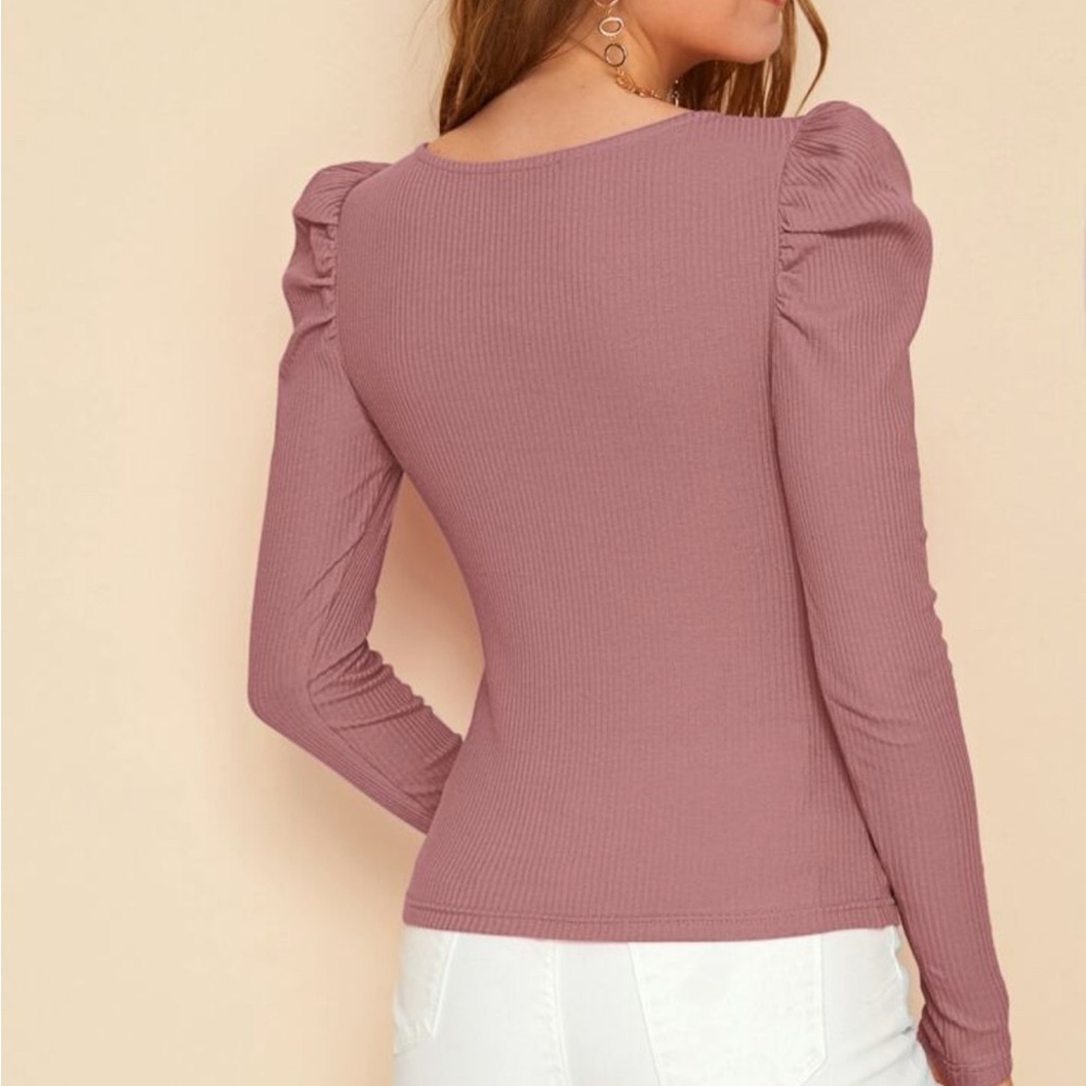 Long sleeve puff top